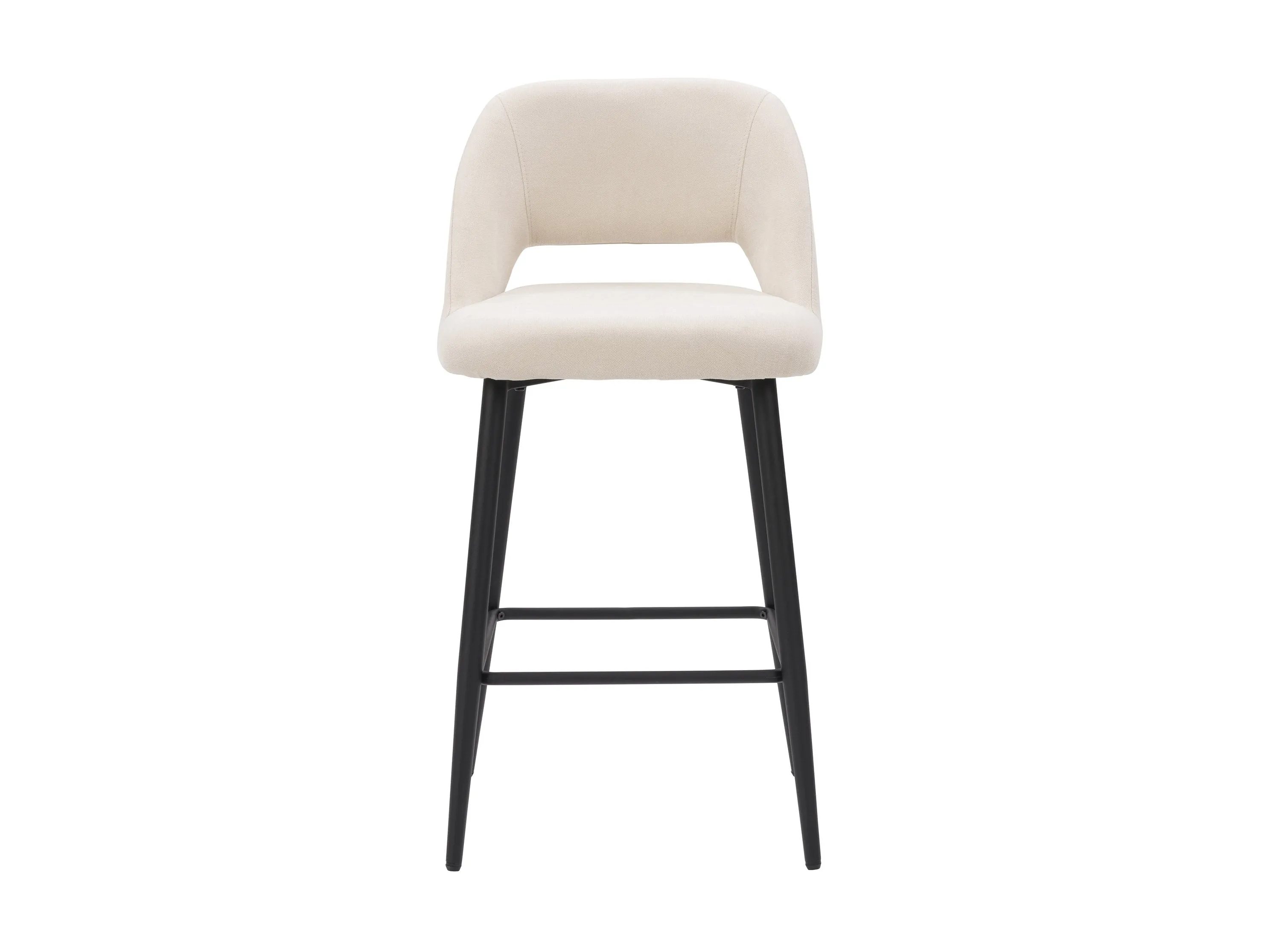 Cream Velvet Bar Stools, Set of 2