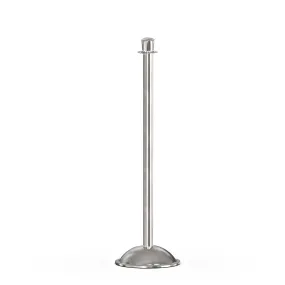 Crown Top Post and Rope Stanchion with Dome Base - Montour Line CDLine