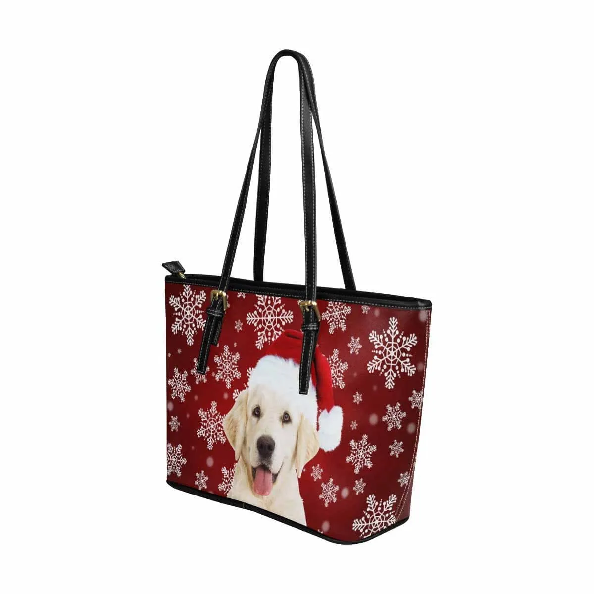 Custom Dog Christmas Snowflake Women's Tote Bag