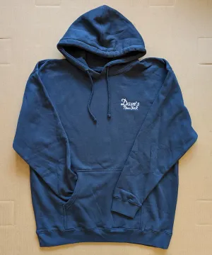 Dave's New York Vintage Logo Hooded Sweatshirt - Navy