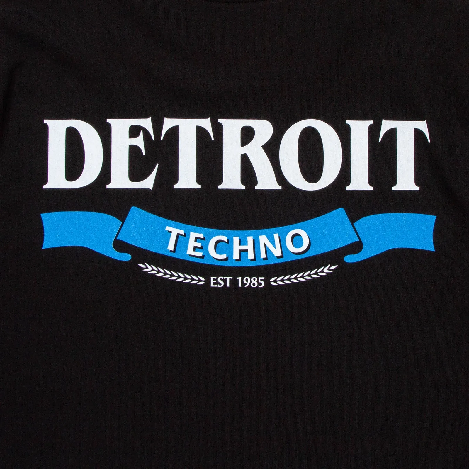 Detroit Techno Especial Front Print - Tshirt - Black