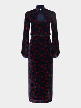 Domino Dress in Rose Petal Navy