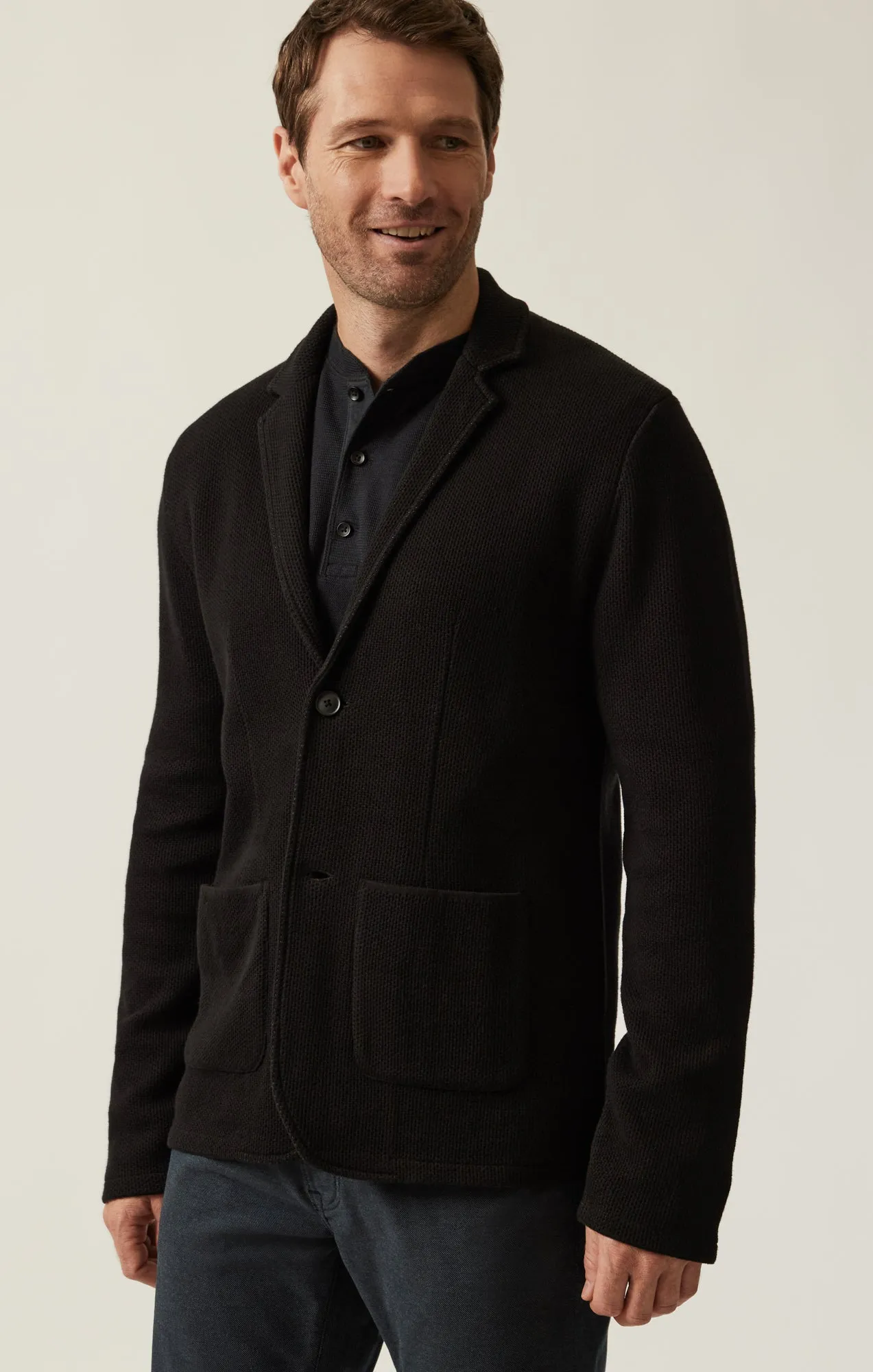 Double Face Blazer In Black