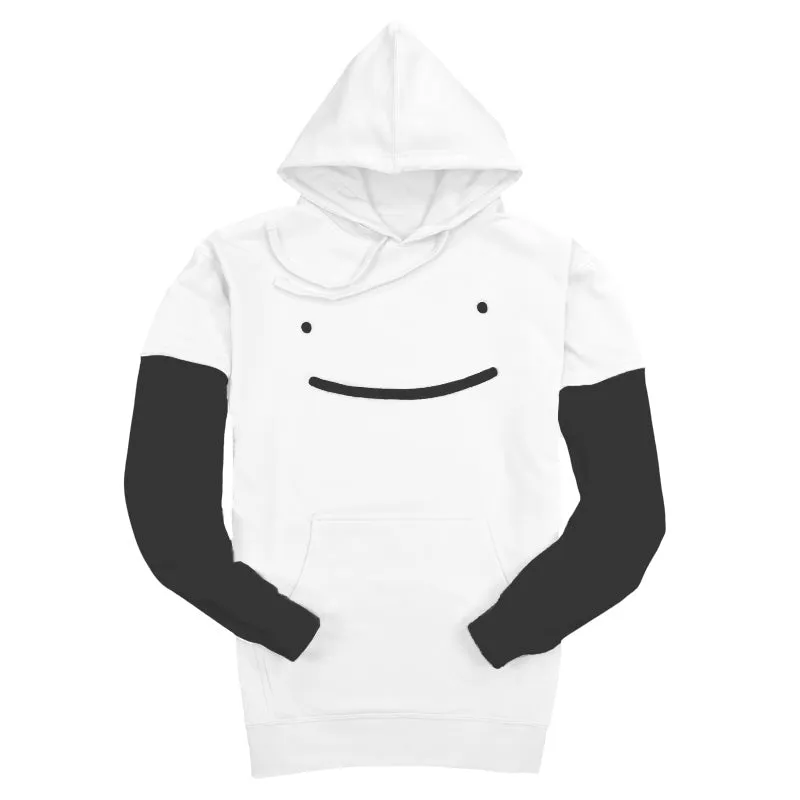 Dream Smile Layered Sleeve Pullover Hoodie