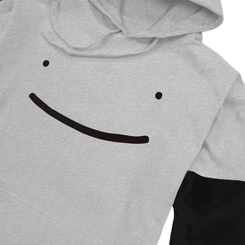 Dream Smile Layered Sleeve Pullover Hoodie