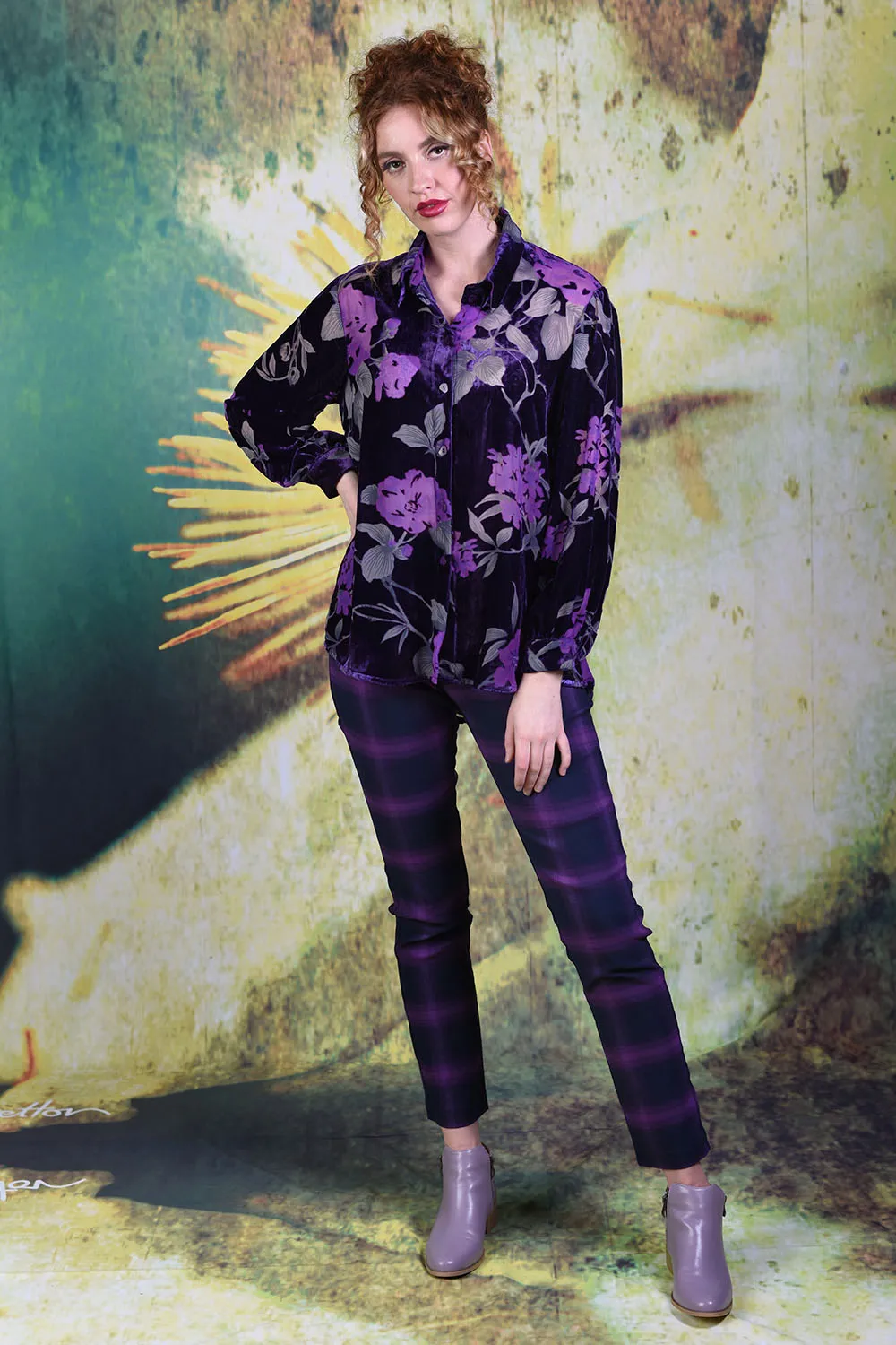 Elsie Olive Shirt - Purple - LAST ONE