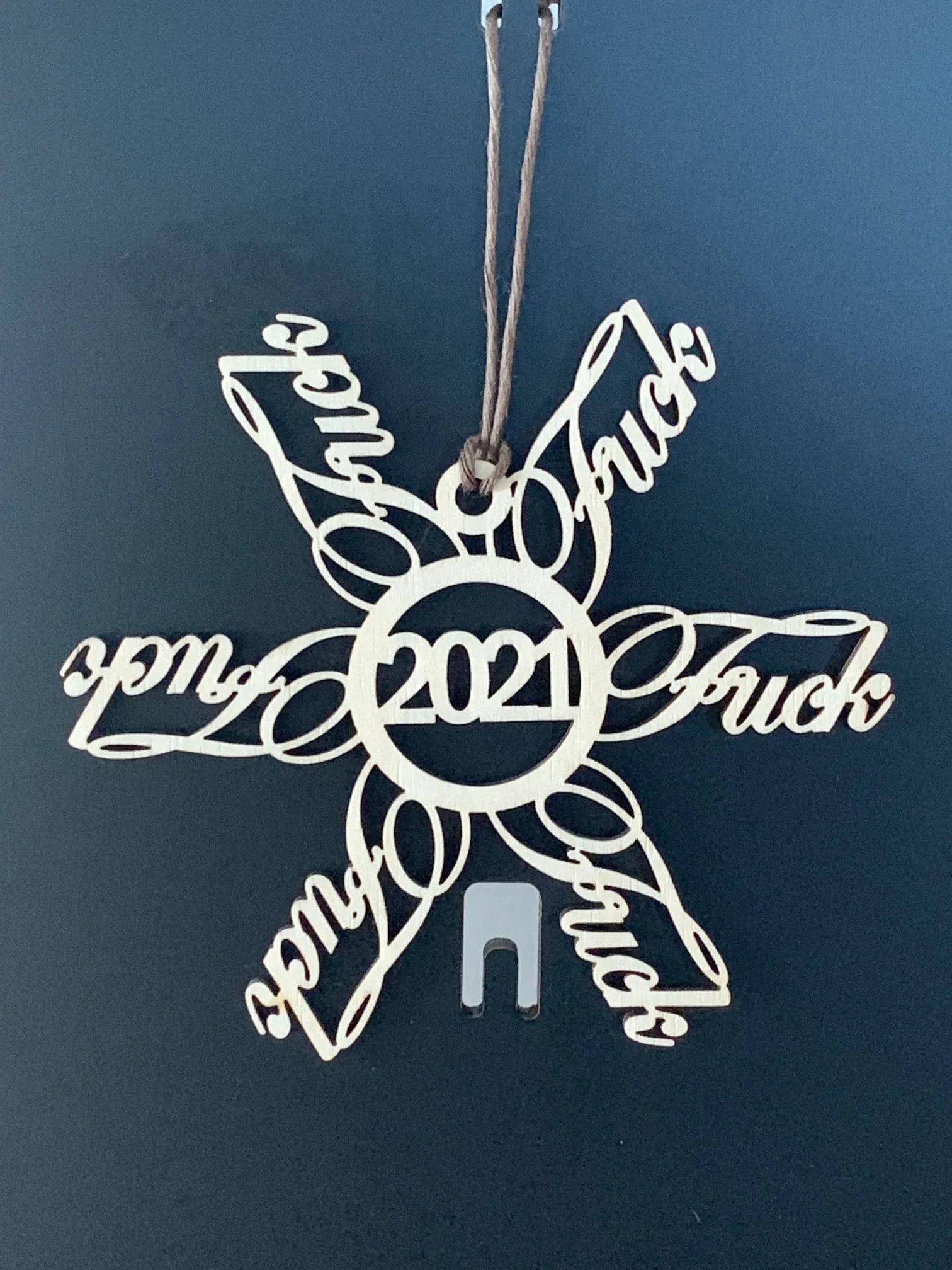 F##K 2021 Christmas Snowflake Decoration