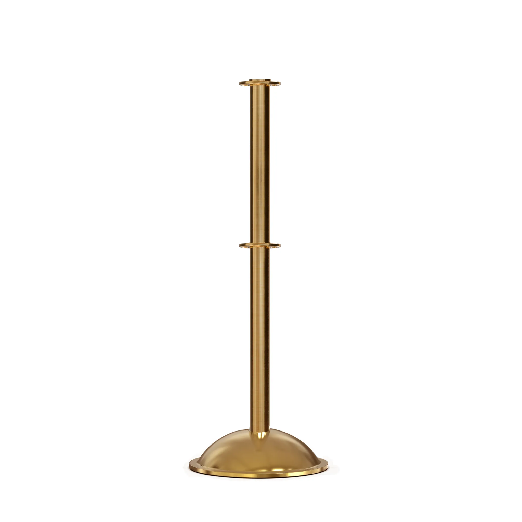 Flat Top Post and Rope Stanchion with Dome Base - Montour Line CDLineD