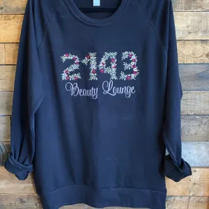 Floral Letters And Numbers Crewneck And Hooded Sweatshirts