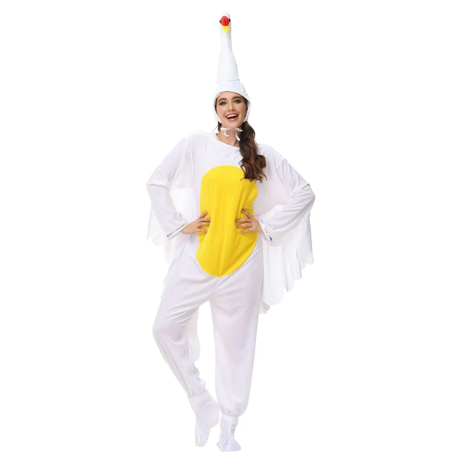 Funny Swan and Parrot Animal Kigurumi Onesies Cosplay Costume Jumpsuit