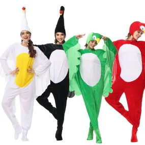 Funny Swan and Parrot Animal Kigurumi Onesies Cosplay Costume Jumpsuit