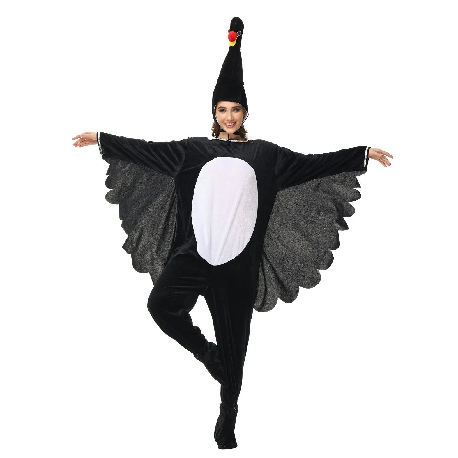 Funny Swan and Parrot Animal Kigurumi Onesies Cosplay Costume Jumpsuit