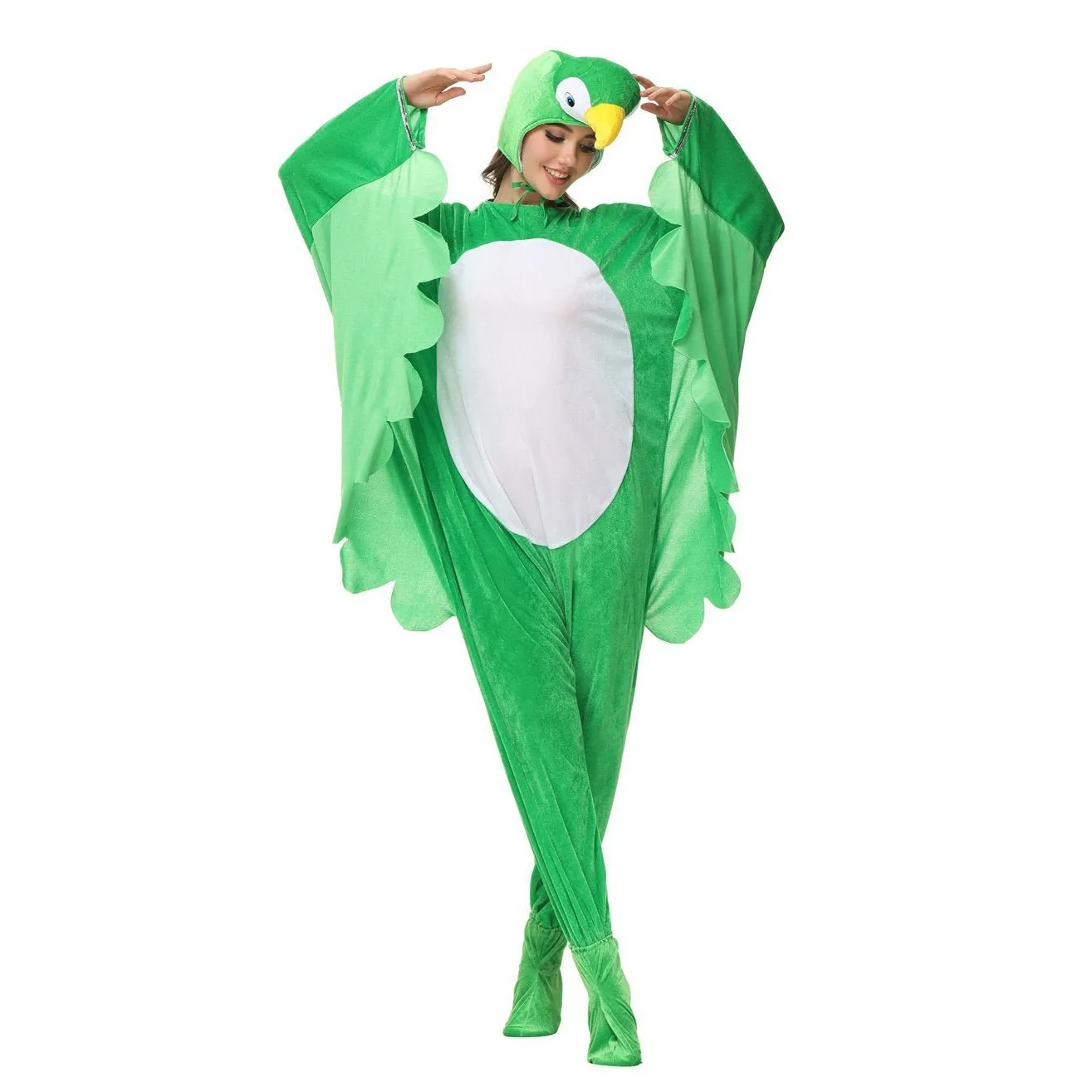 Funny Swan and Parrot Animal Kigurumi Onesies Cosplay Costume Jumpsuit