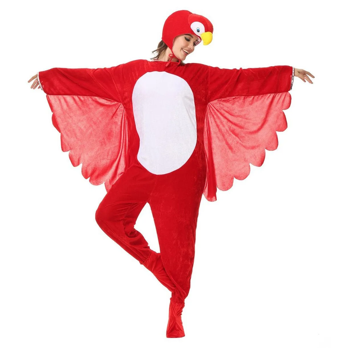 Funny Swan and Parrot Animal Kigurumi Onesies Cosplay Costume Jumpsuit