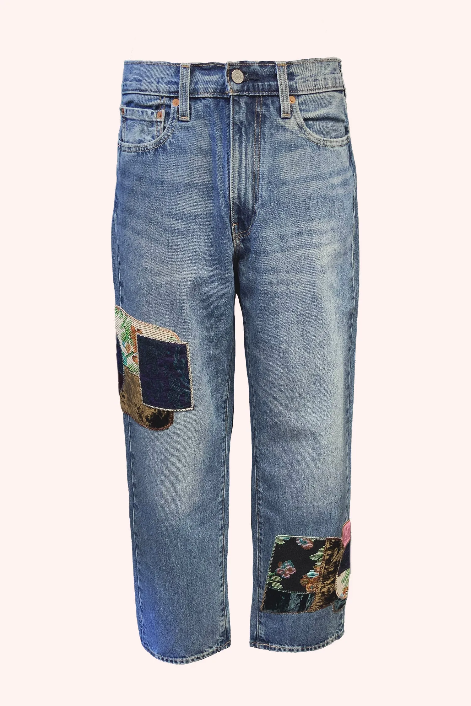 Genderless Patchwork Jeans