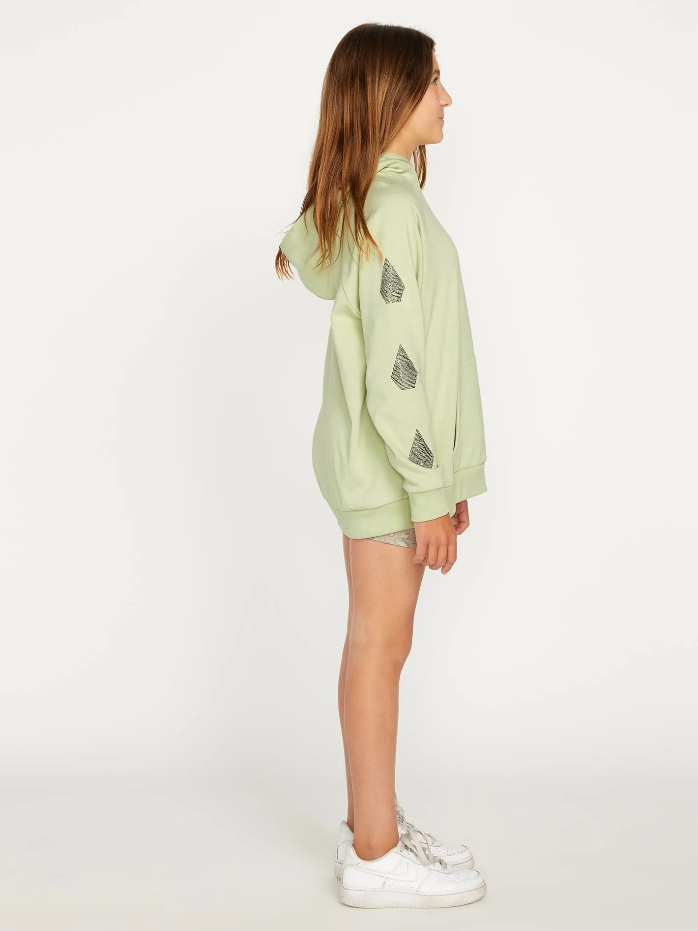 Girls Truly Stoked Boyfriend Pullover - Sage