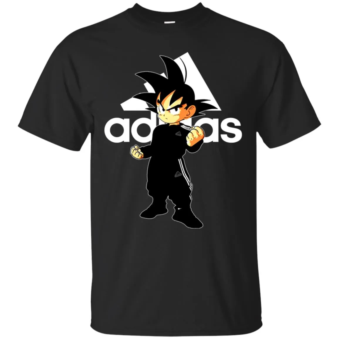 Goku Treding Adidas White T-shirt Men Cotton T-Shirt