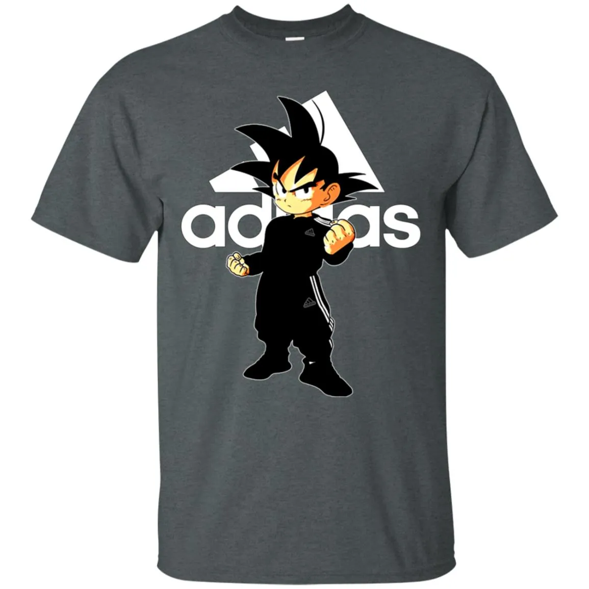 Goku Treding Adidas White T-shirt Men Cotton T-Shirt