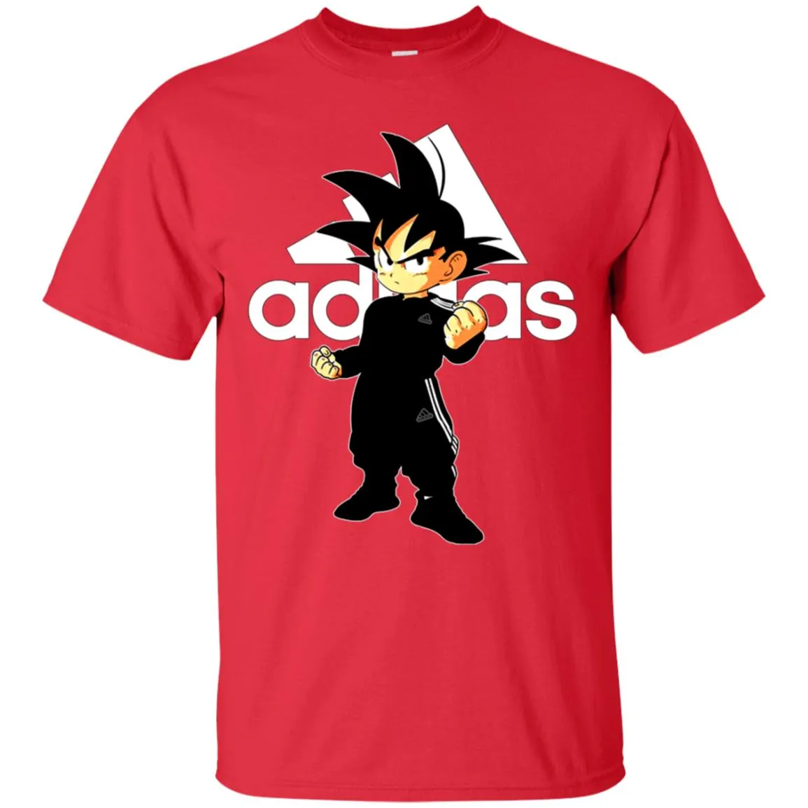 Goku Treding Adidas White T-shirt Men Cotton T-Shirt