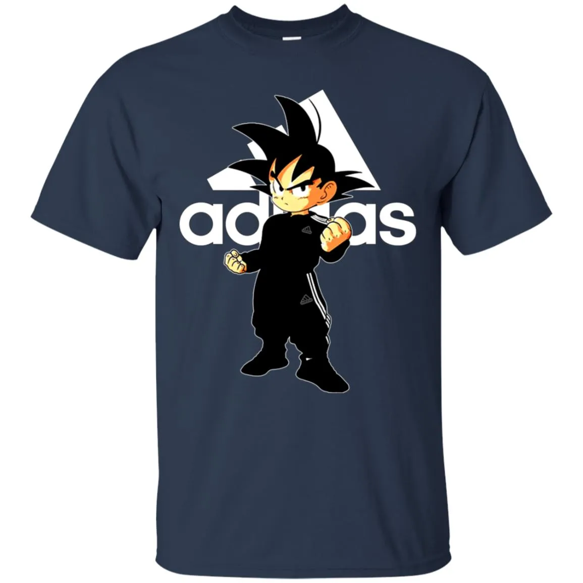 Goku Treding Adidas White T-shirt Men Cotton T-Shirt