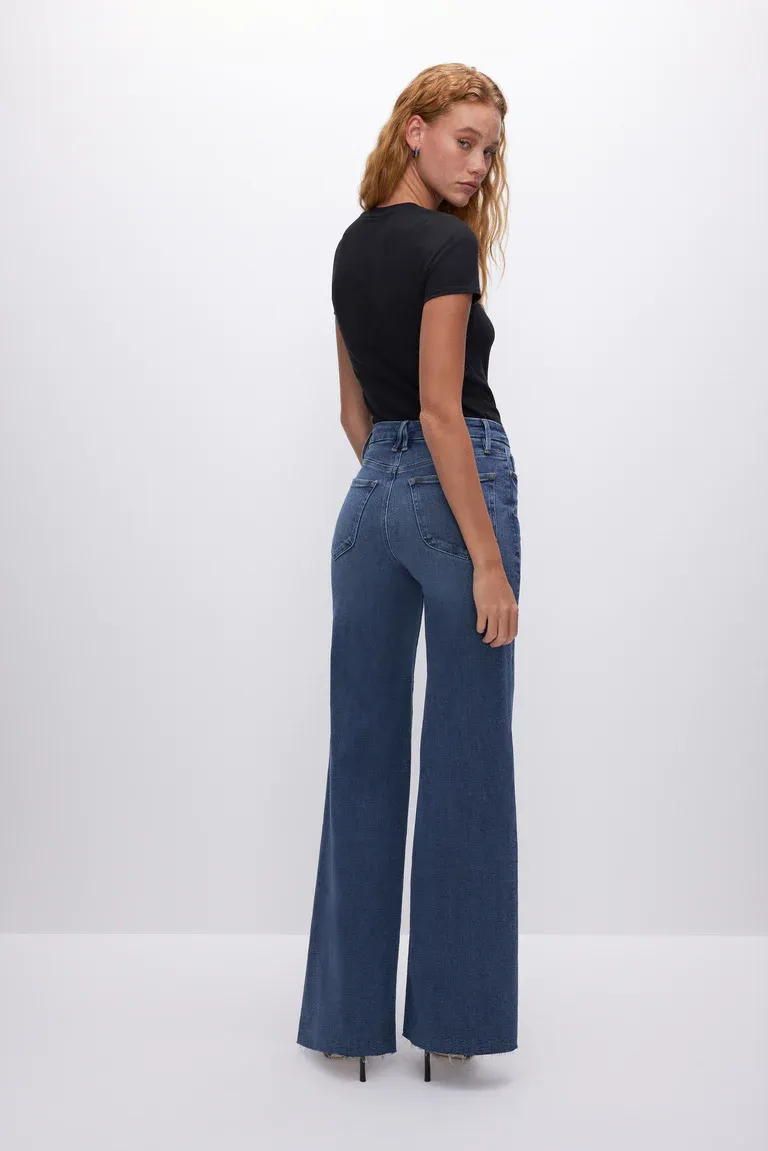 Good Waist Palazzo Jeans Indigo