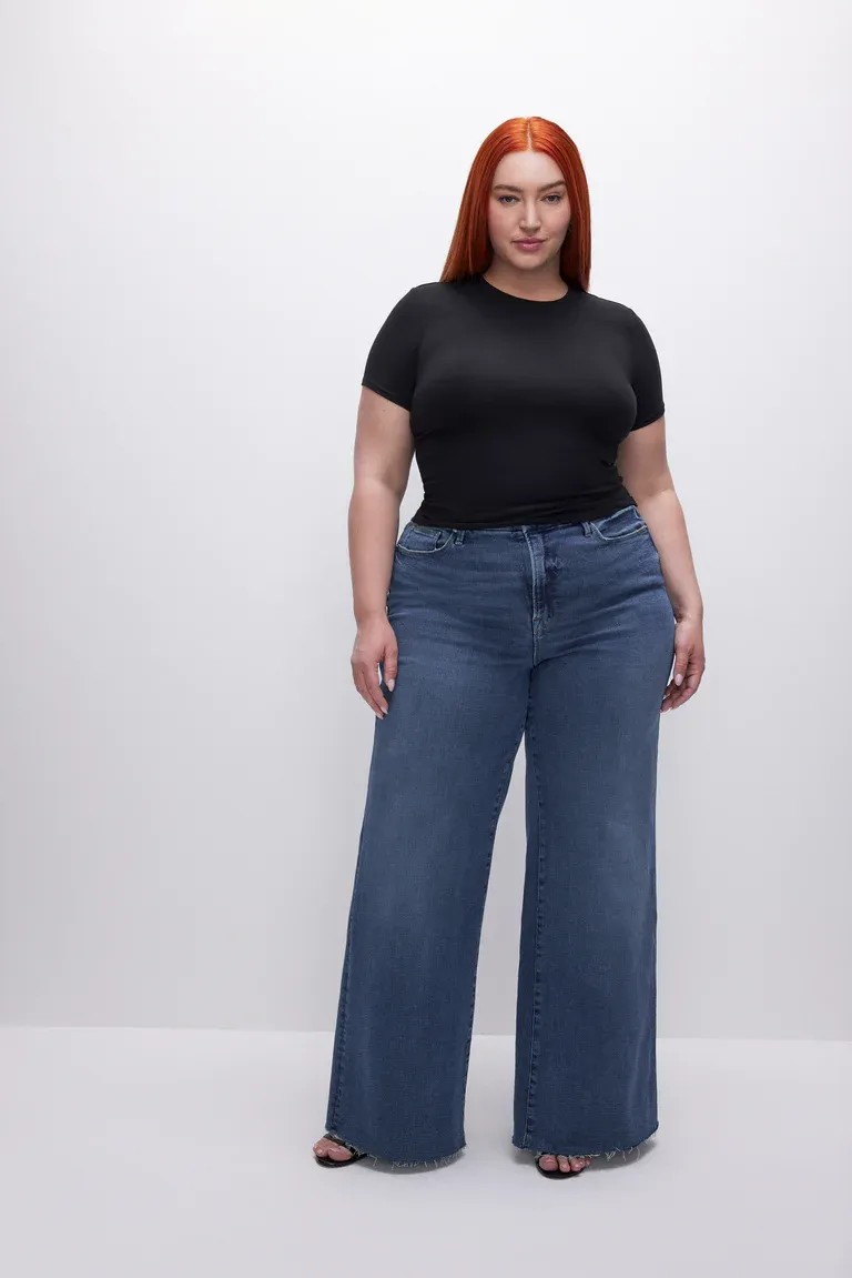 Good Waist Palazzo Jeans Indigo