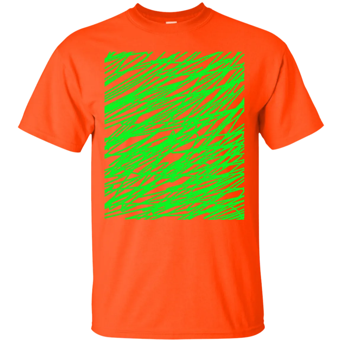 Green abstract art string T-Shirt