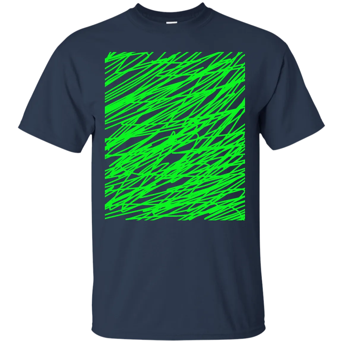 Green abstract art string T-Shirt