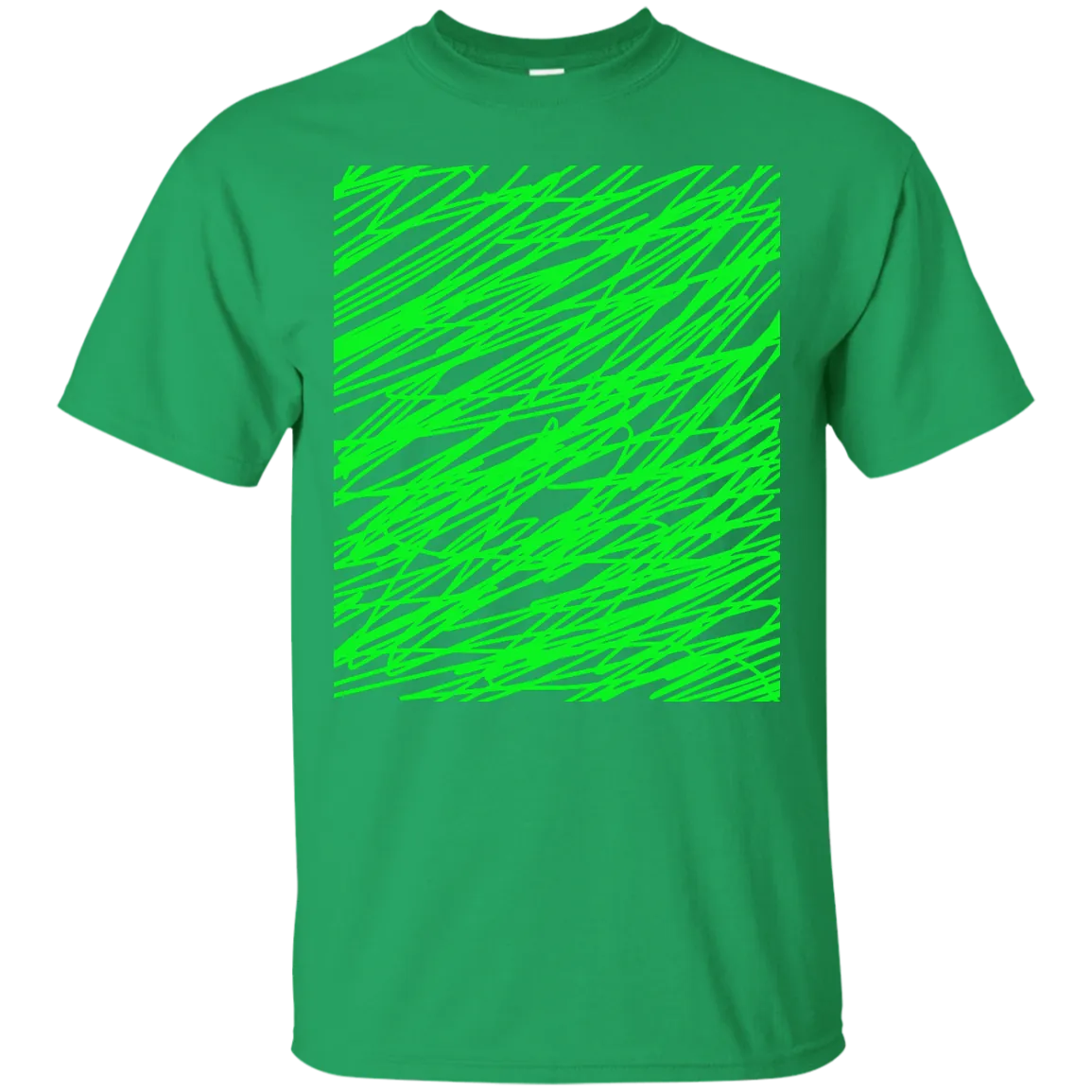 Green abstract art string T-Shirt