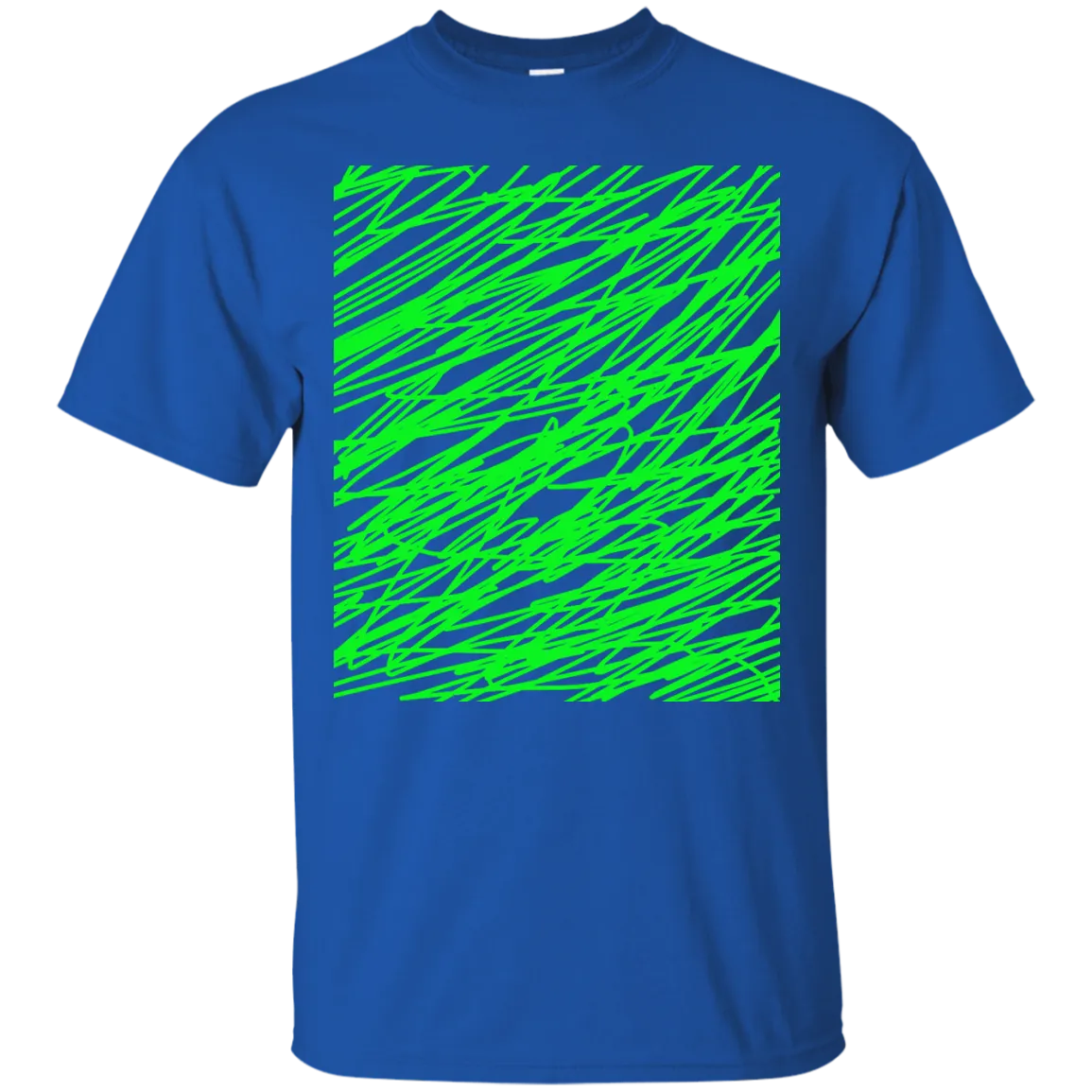 Green abstract art string T-Shirt