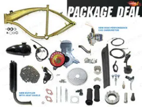 GRUBEE 2012 SkyHawk GT2 48cc Bike Motor Kit, Standard Finish, With Aluminum Bike Frame