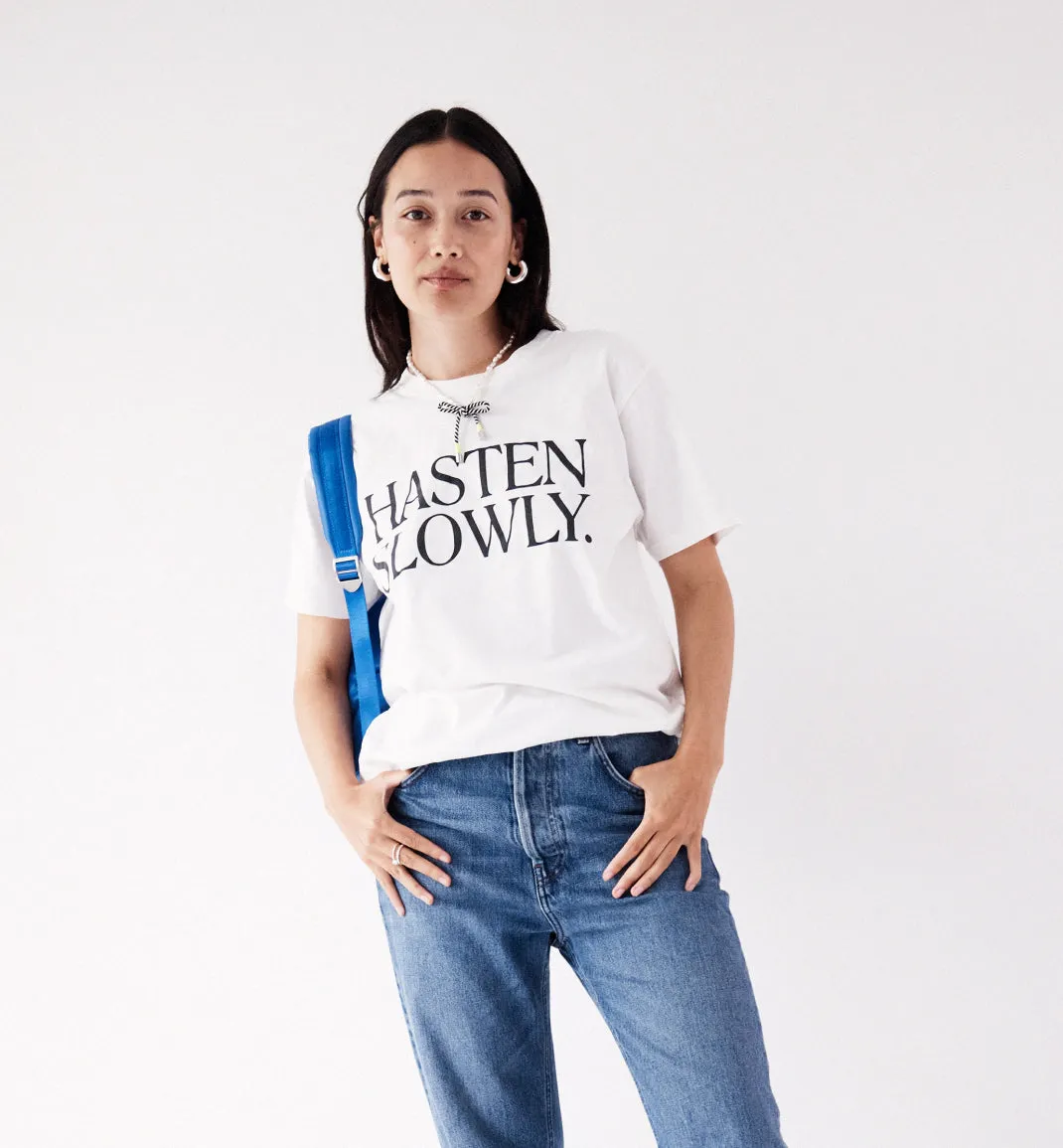 'HASTEN SLOWLY' Radical Yes Souvenir Tee-Shirt