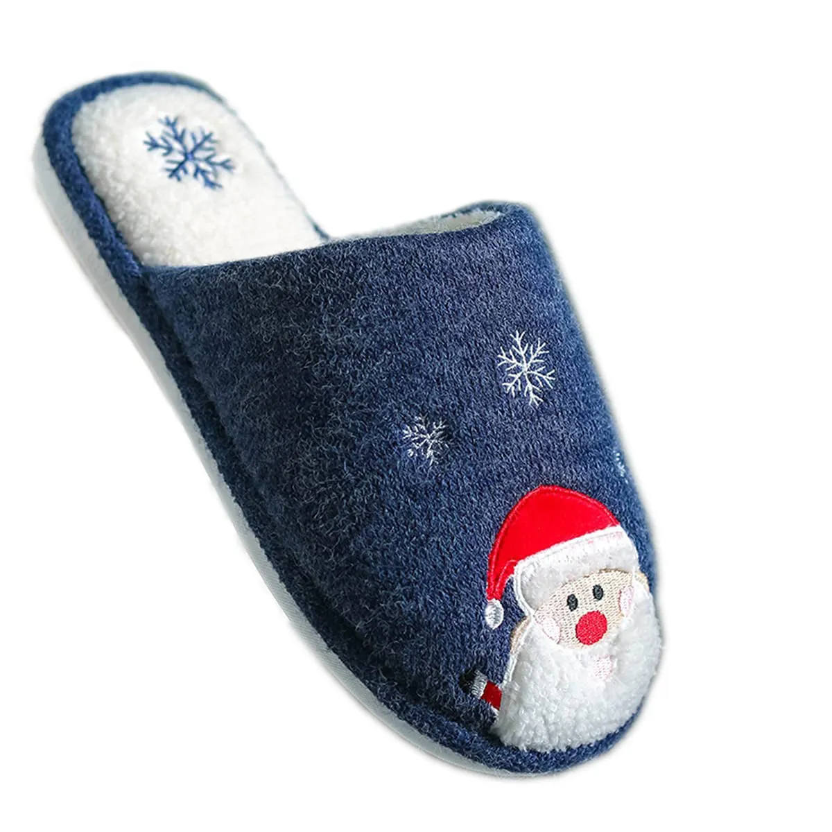 Haute Edition Women's Holiday Christmas Scuff Slide On Slippers