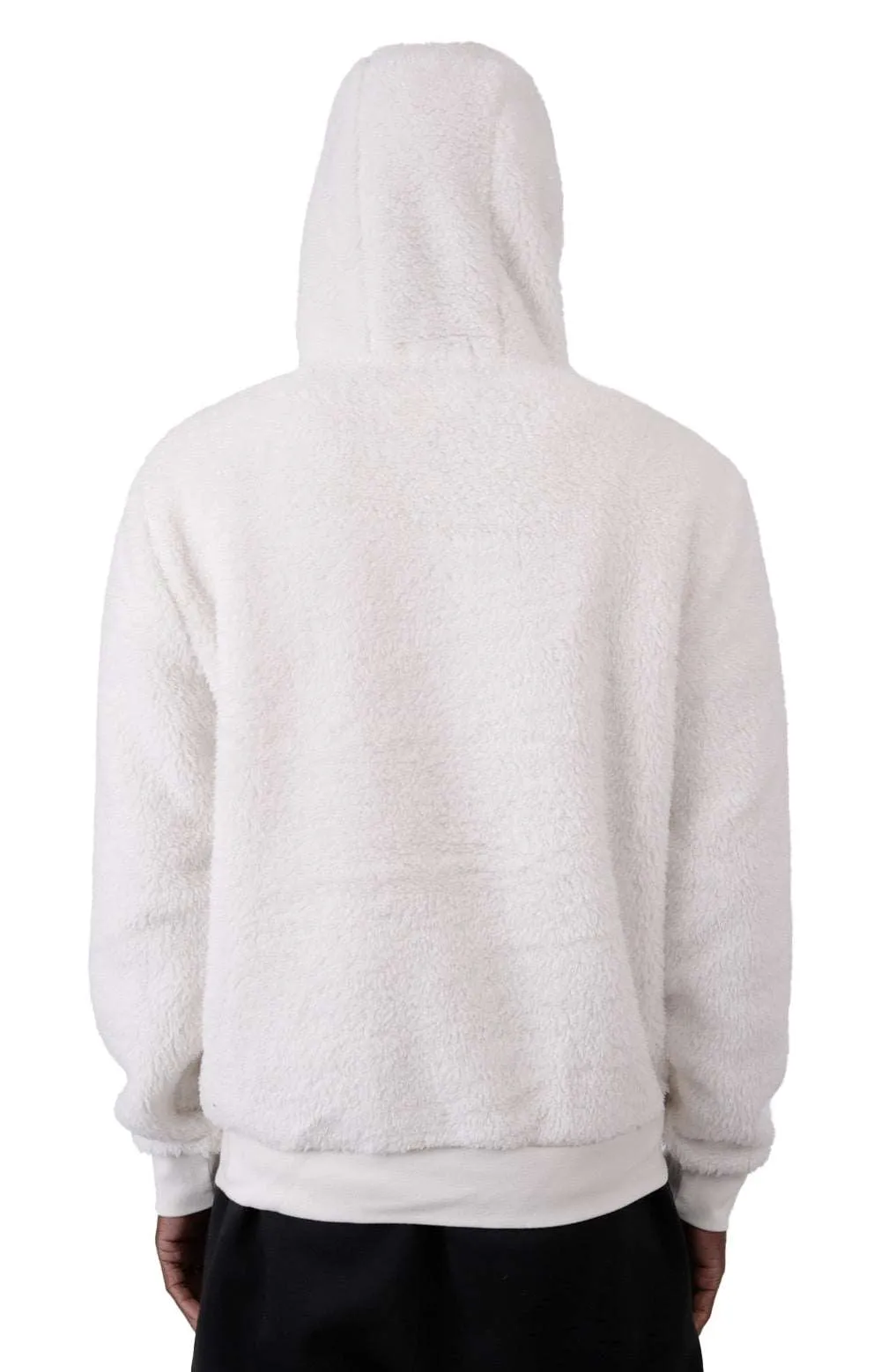 Hi Pile Fleece Pullover Hoodie - Antique Cream/Sun Valley Bear