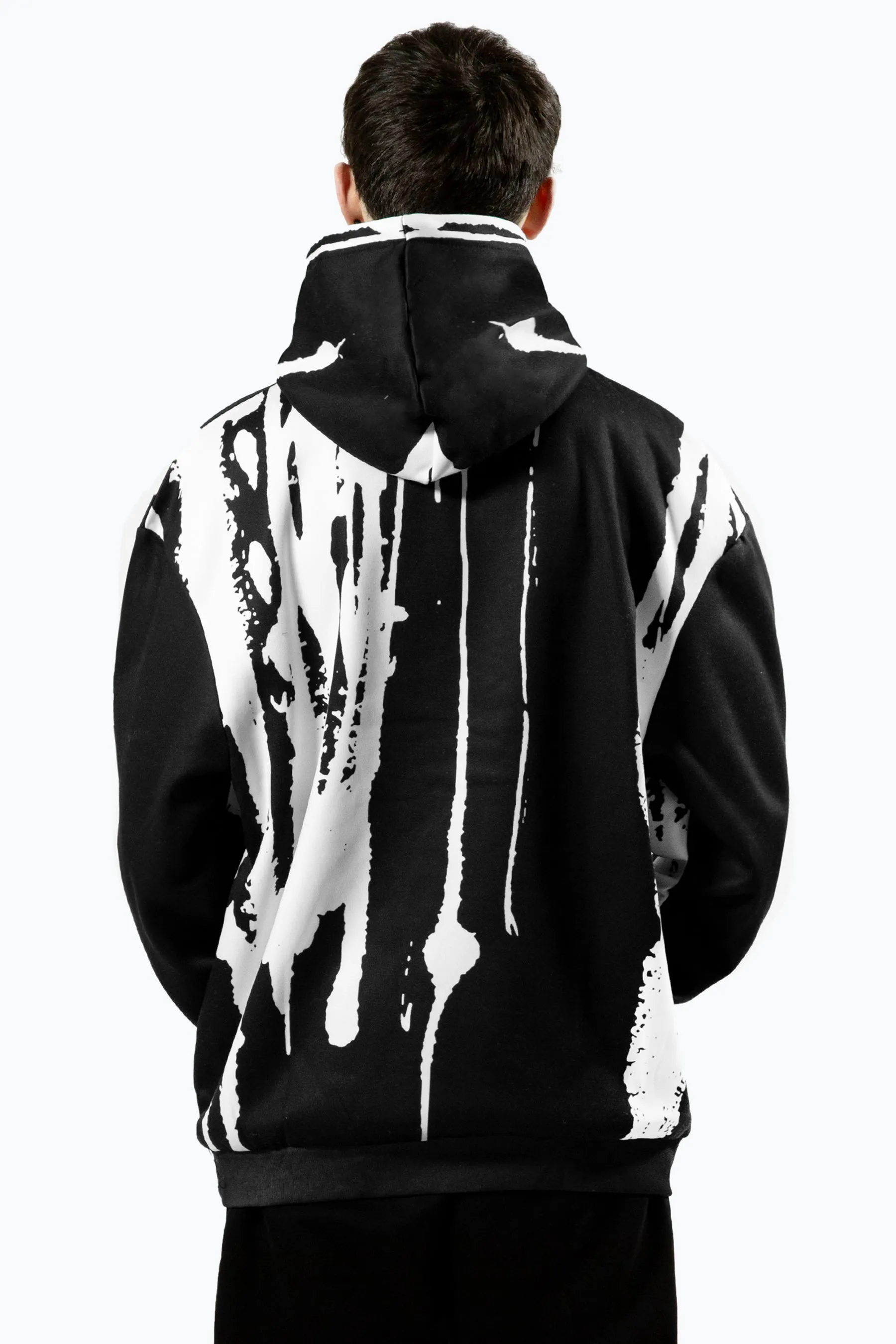 Hype Boys Multi Layered Earth Script Hoodie