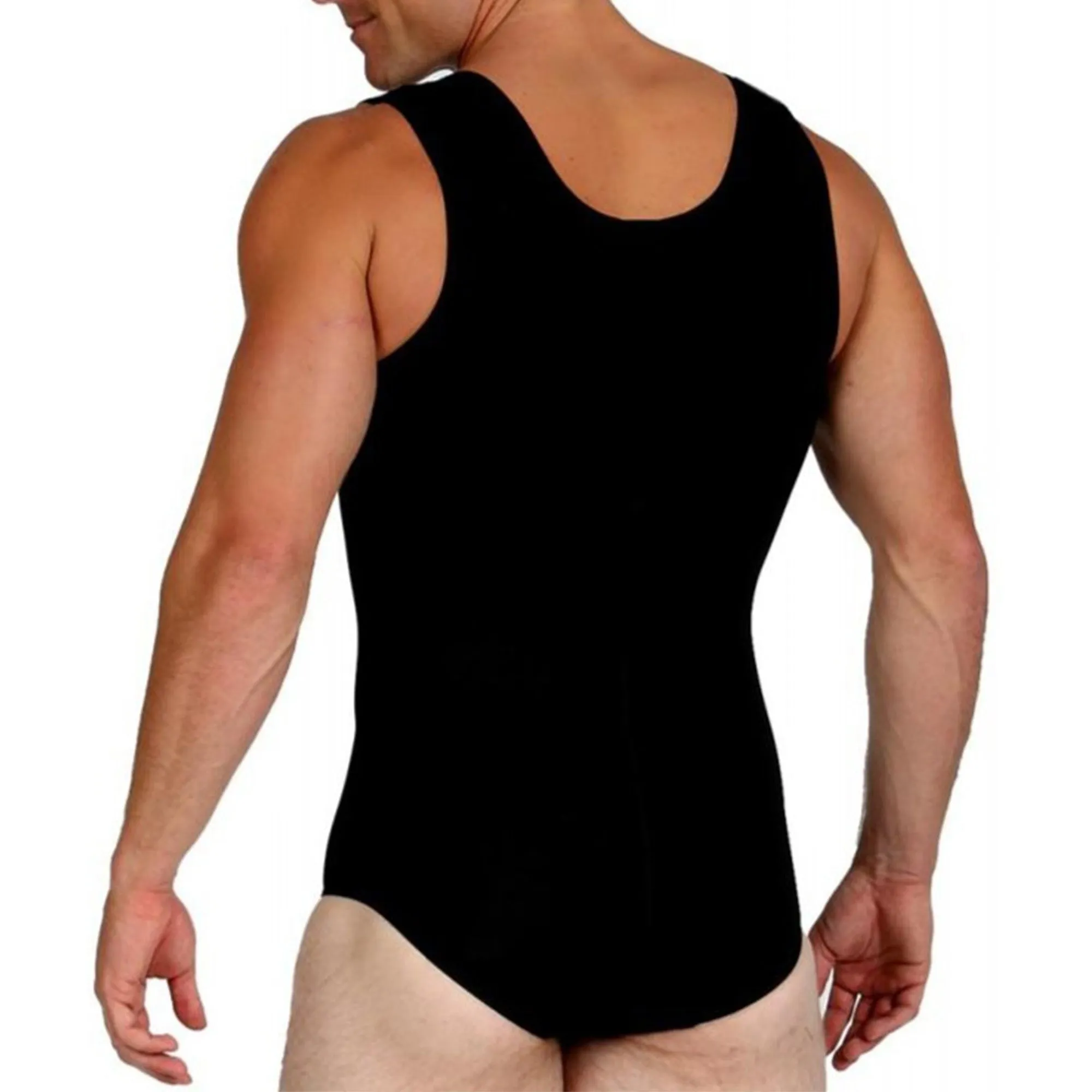 InstantRecoveryMD Men's Compression Post-Surgical Tank Bodysuit MD308