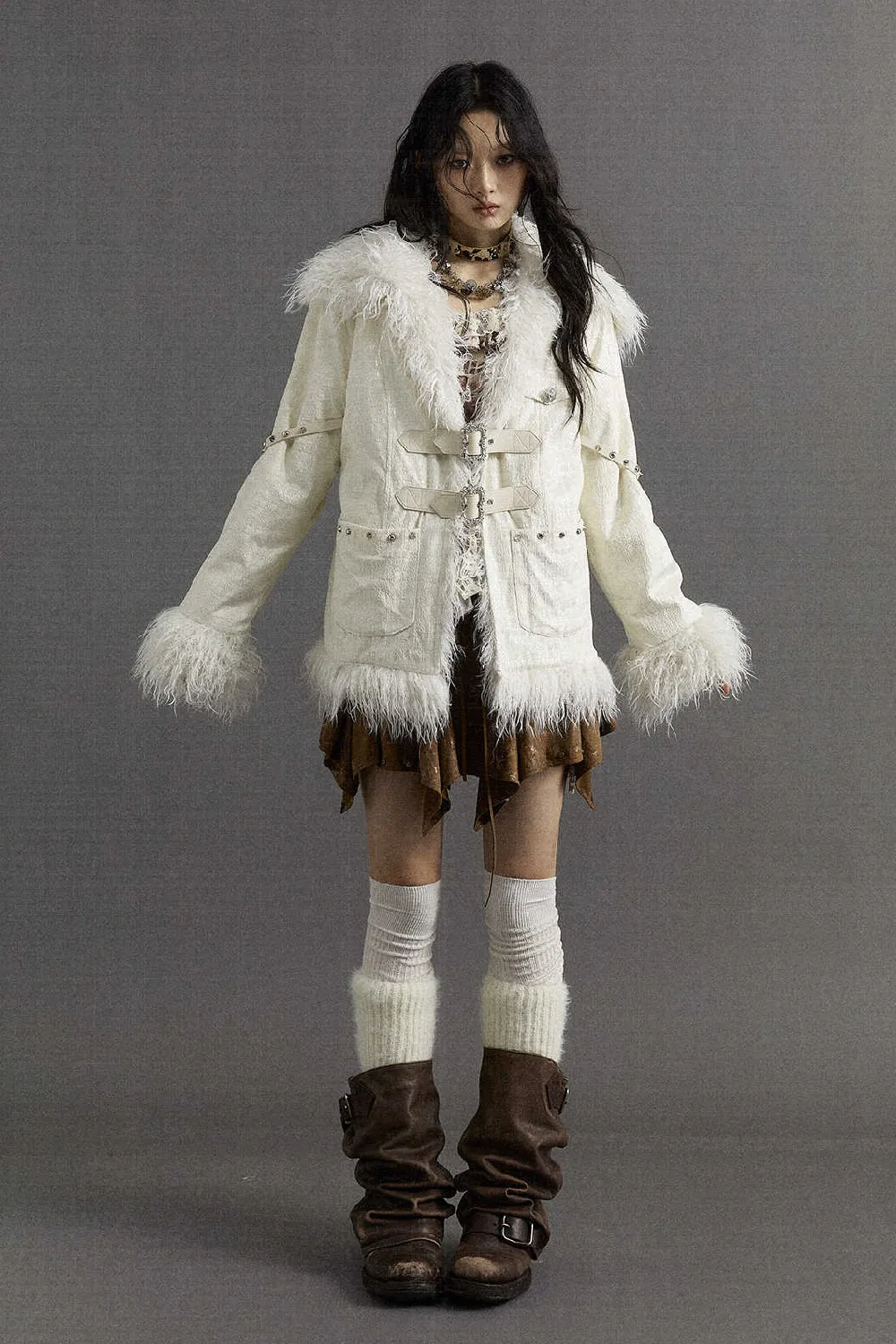 Ivory Fur Coat