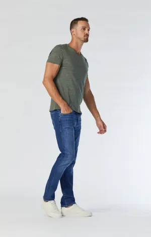 JAKE SLIM LEG JEANS IN INDIGO BRUSHED WILLIAMSBURG