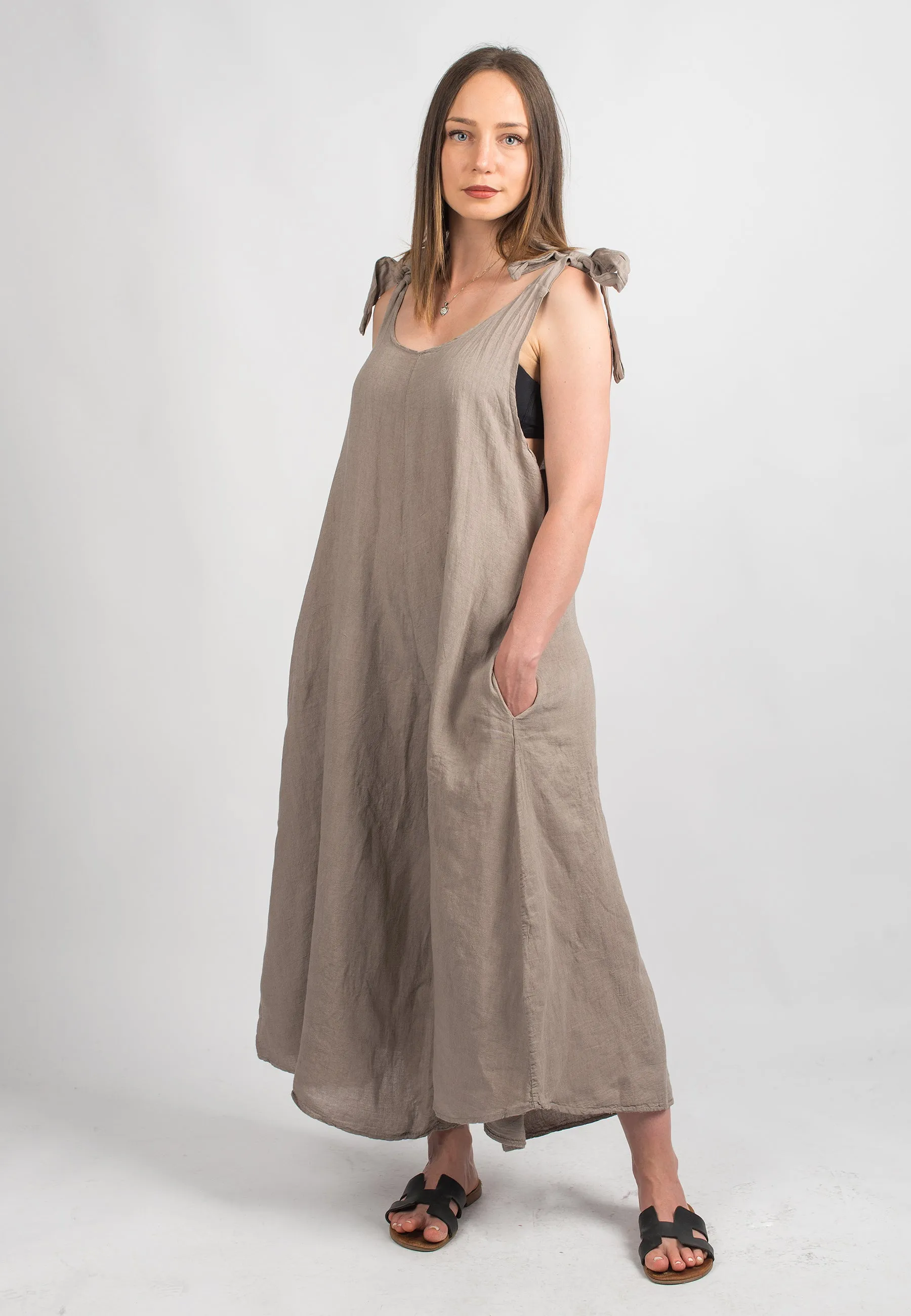 Jampsuit dress 100% Linen