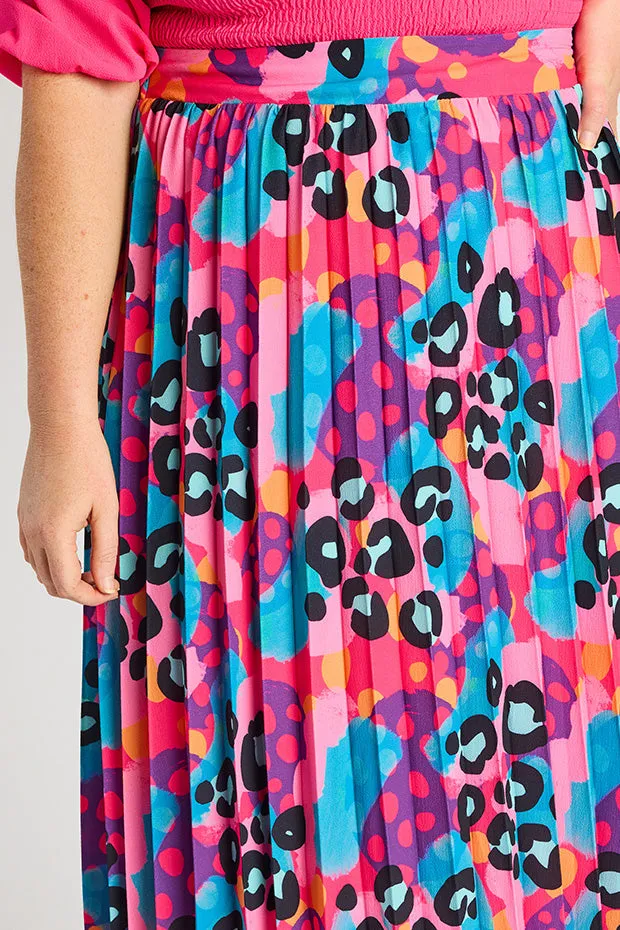 Kansas Inky Leopard Skirt