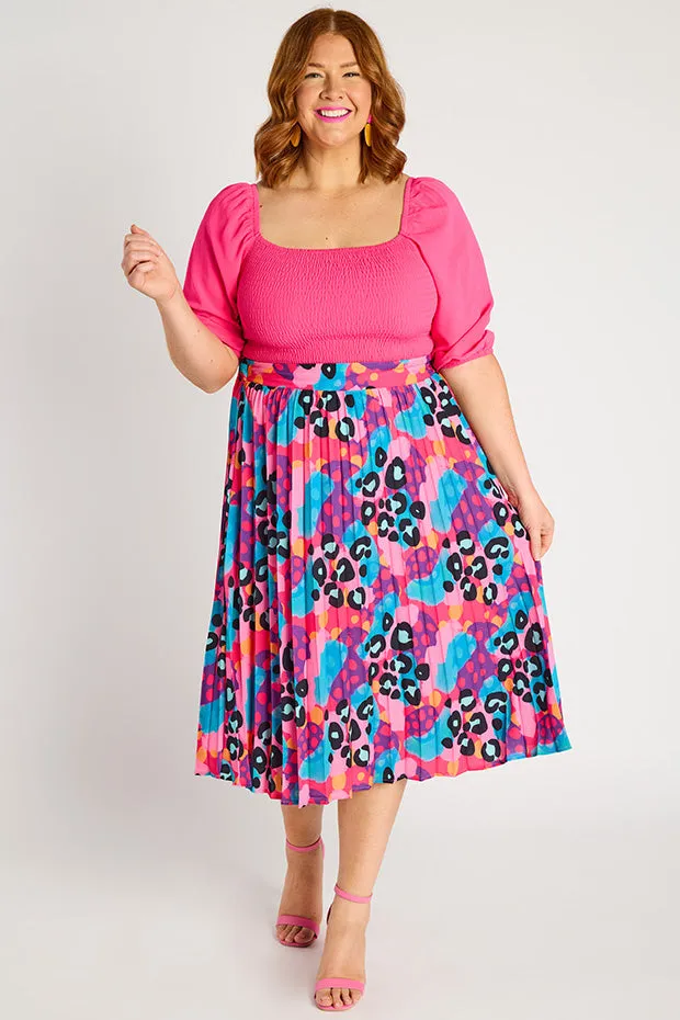 Kansas Inky Leopard Skirt