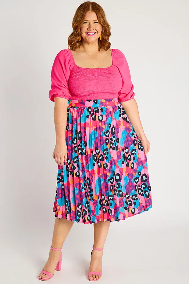 Kansas Inky Leopard Skirt