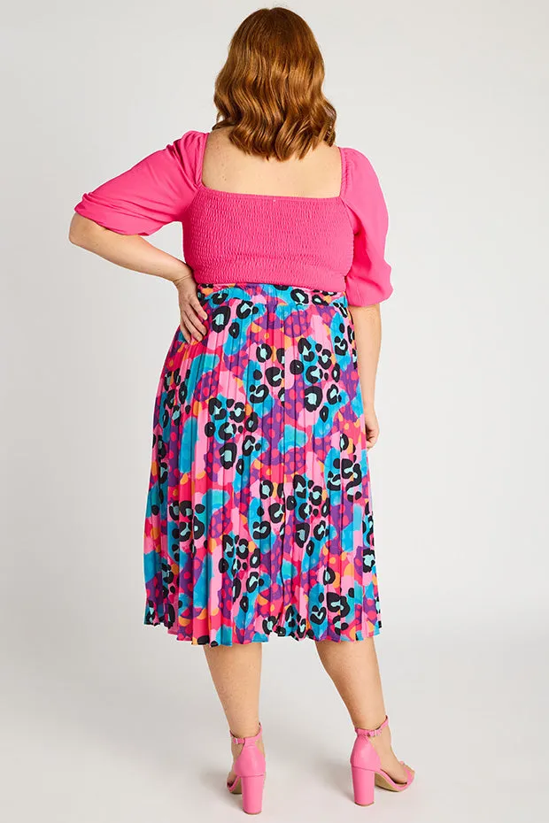 Kansas Inky Leopard Skirt