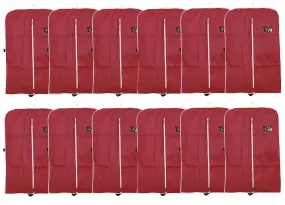 Kuber Industries Blazer/Suit Cover|Easily Foldable & Non Woven Fabric|Bag with Zipper Closure|Cloth Organizer for Dust Proof Jacket|Size 90 x 62 x 1 CM, Pack of 12 (Maroon)