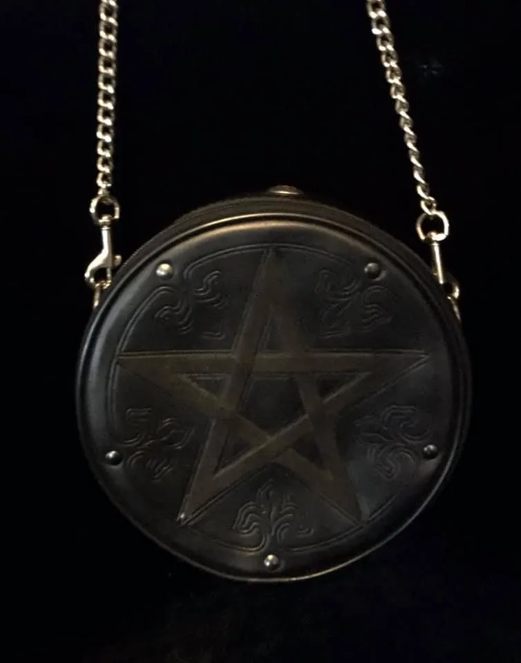 LEATHER PENTAGRAM PURSE