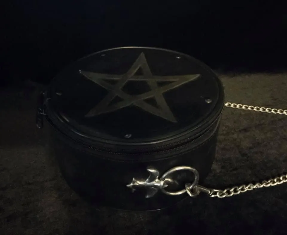 LEATHER PENTAGRAM PURSE