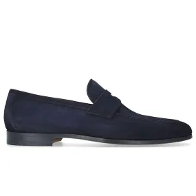 Magnanni Slip-on Suede Loafer - Navy