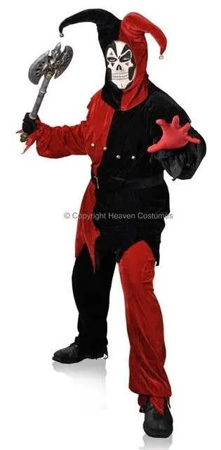 Malevolent Jester Mens Plus Size Halloween Costume