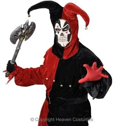 Malevolent Jester Mens Plus Size Halloween Costume