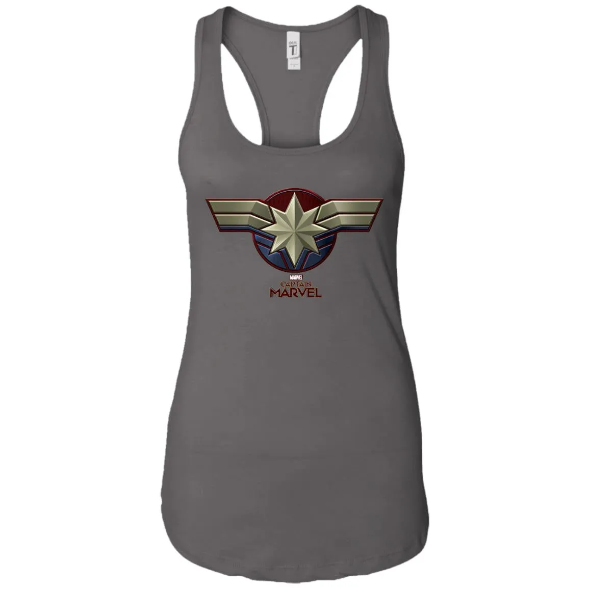 Marvel Captain Marvel Movie Chest Symbol Women Tank Top